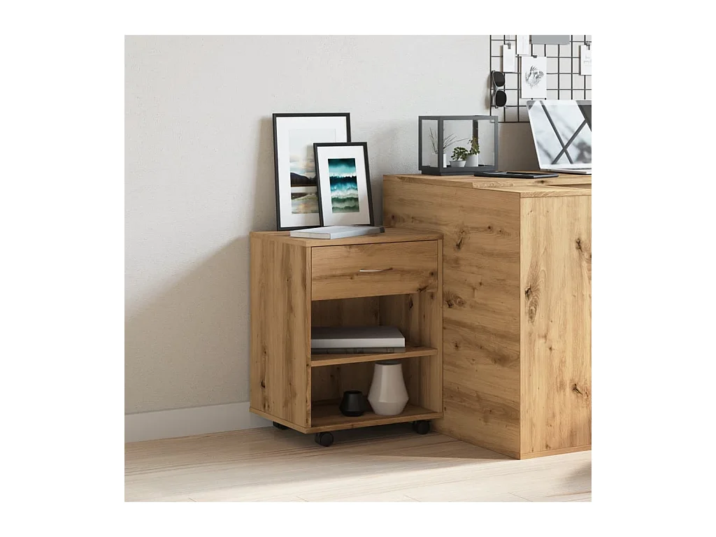 Rollschrank Craft Eiche 46x36x59 cm Holzwerkstoff