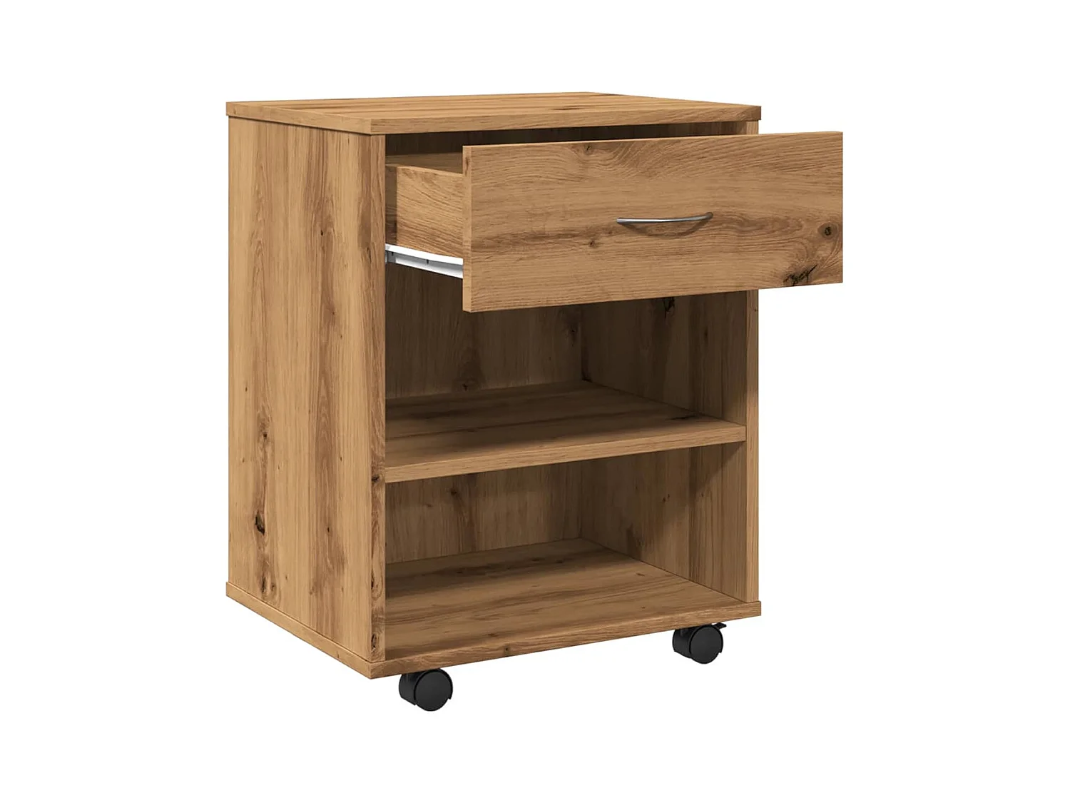 Rollschrank Craft Eiche 46x36x59 cm Holzwerkstoff