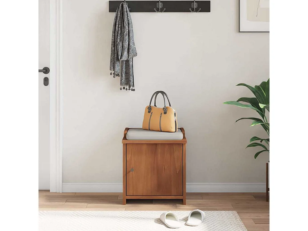 Banc de couloir SANDNES 45x40x50 cm bois de pin massif