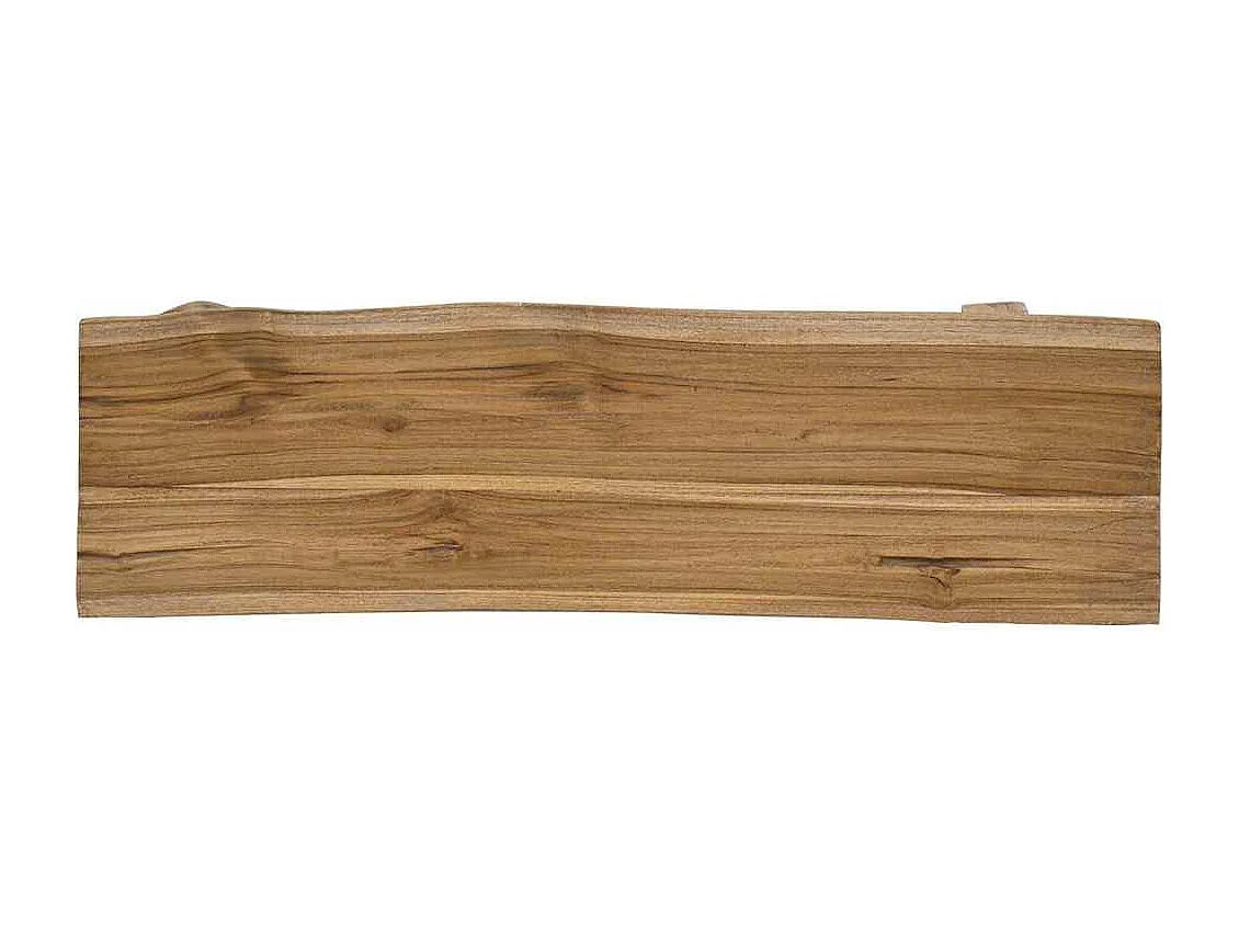 Banc bois de récupération mélangé et teck massif 100x28x43 cm