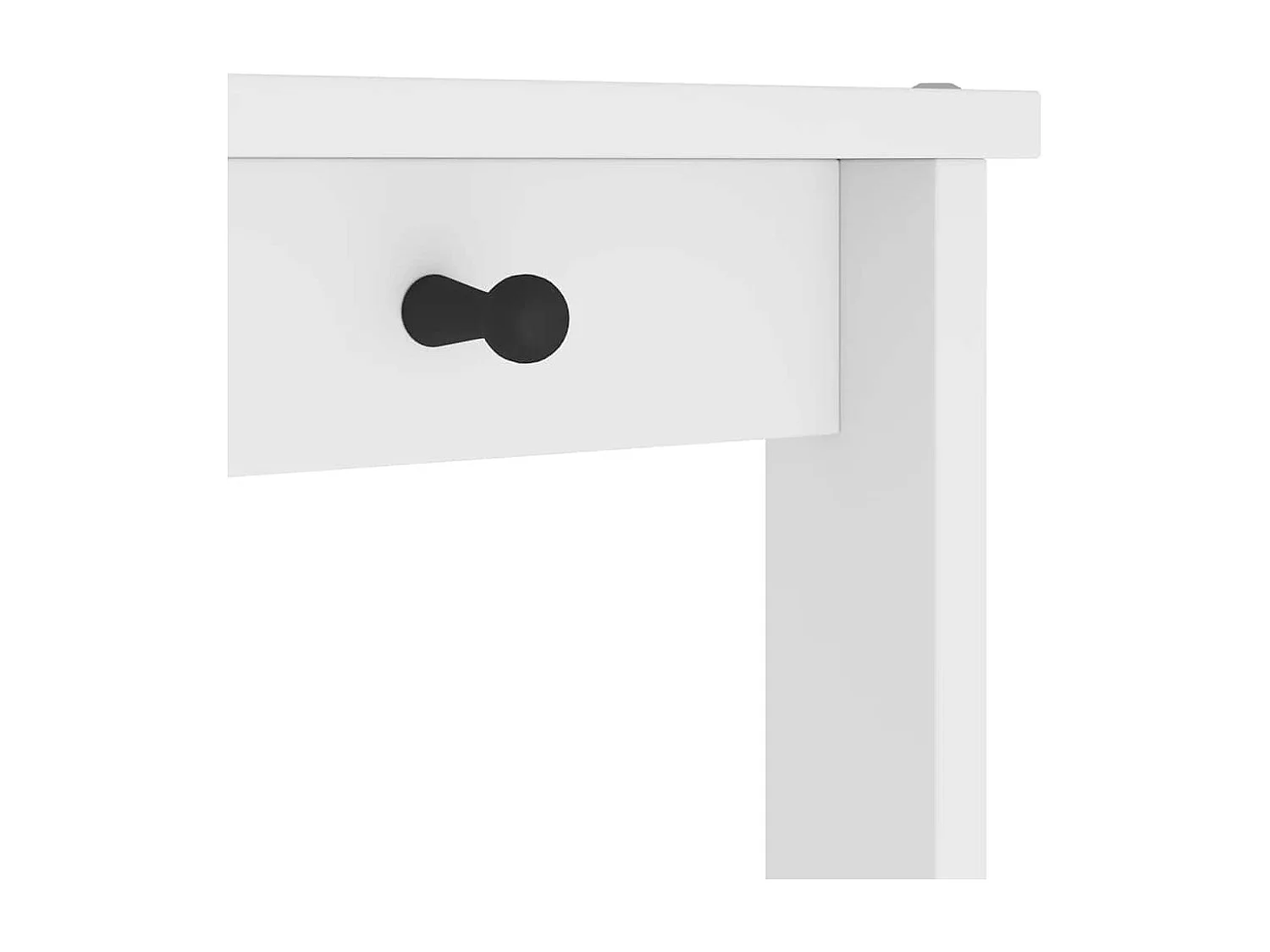 Portemanteau SANDENS blanc 87x40x159,5 cm bois massif pin