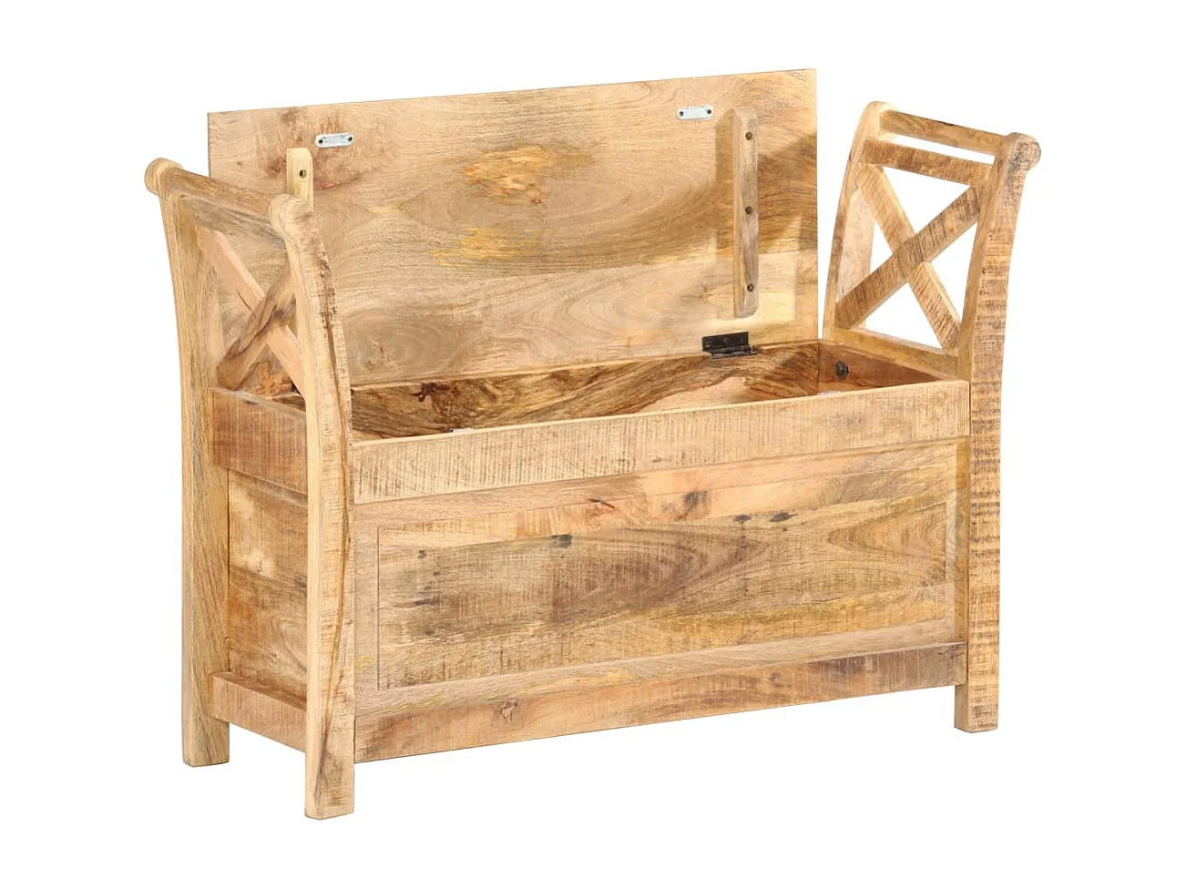 Eingangsbank 103x33x72 cm Massivholz Mango