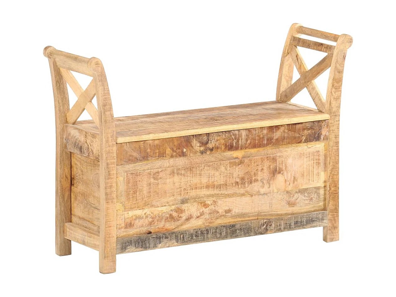 Eingangsbank 103x33x72 cm Massivholz Mango