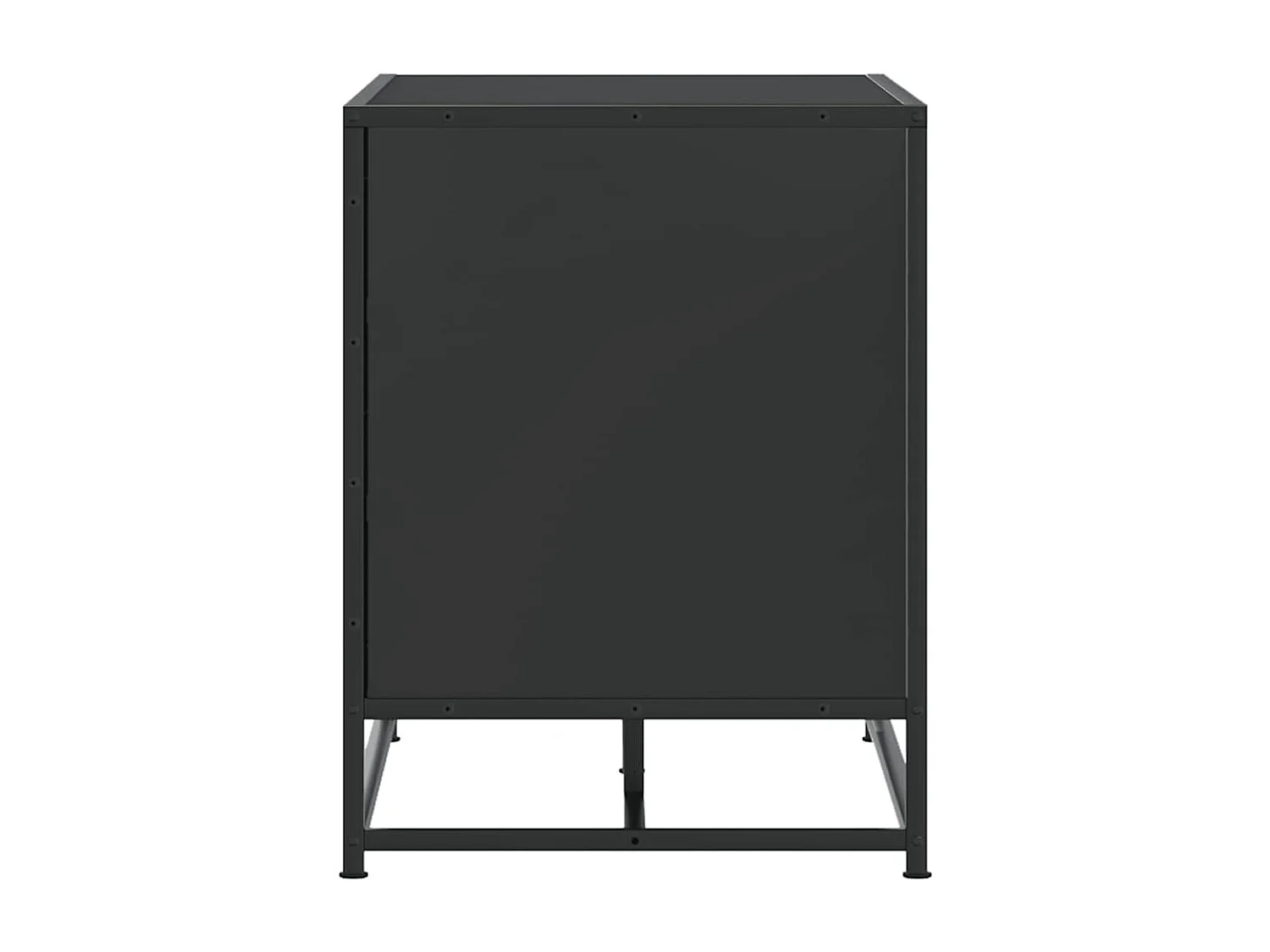 Banc à chaussures noir 80x40x53,5 cm bois d'ingénierie et métal