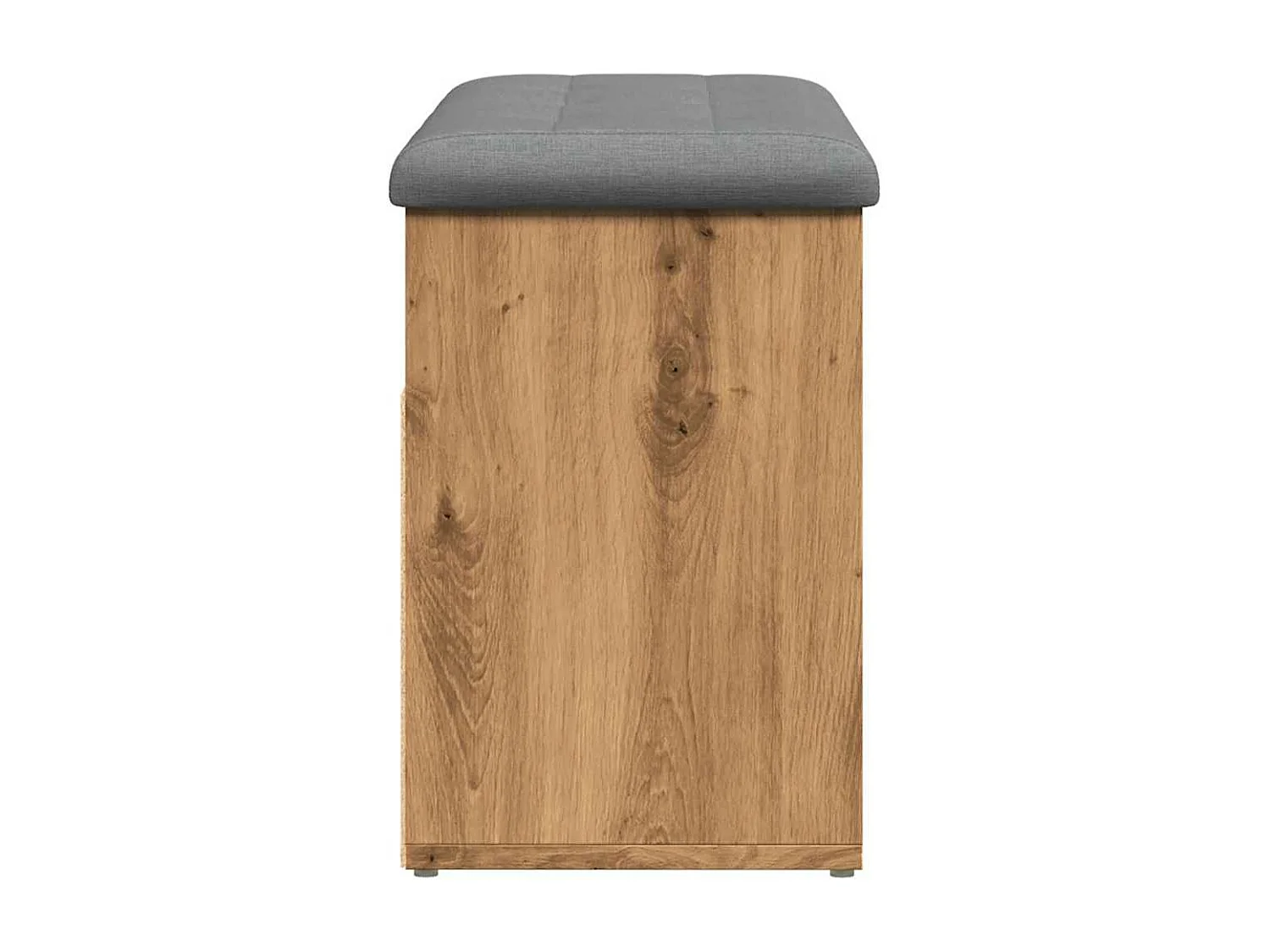 Banco zapatero roble craft 82x32x45,5 cm madera industrial