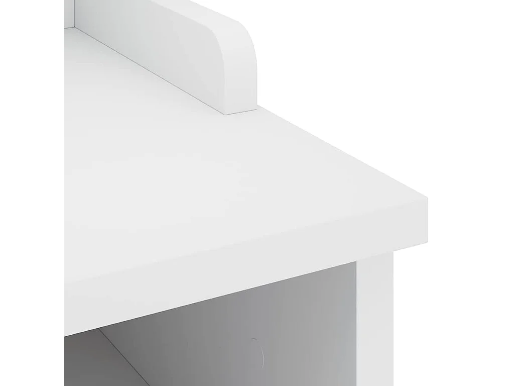 SANDNES witte halbank 45x40x50 cm massief grenenhout