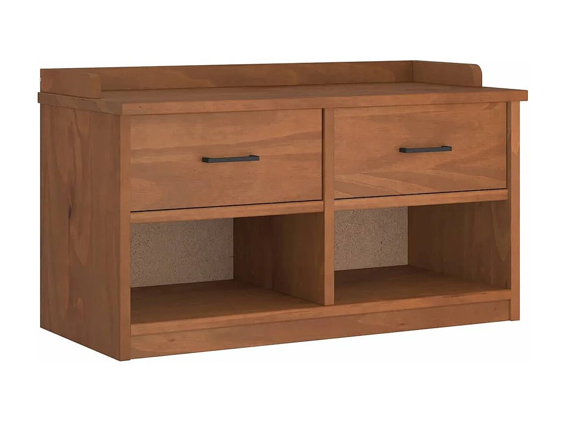 Banc de couloir SANDNES 87x40x50 cm bois de pin massif