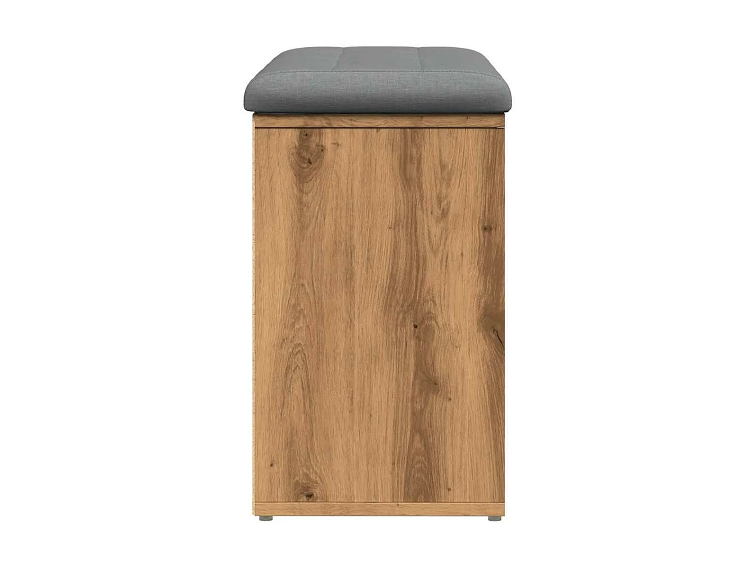 Banco zapatero roble craft 82x32x50 cm madera de ingeniería