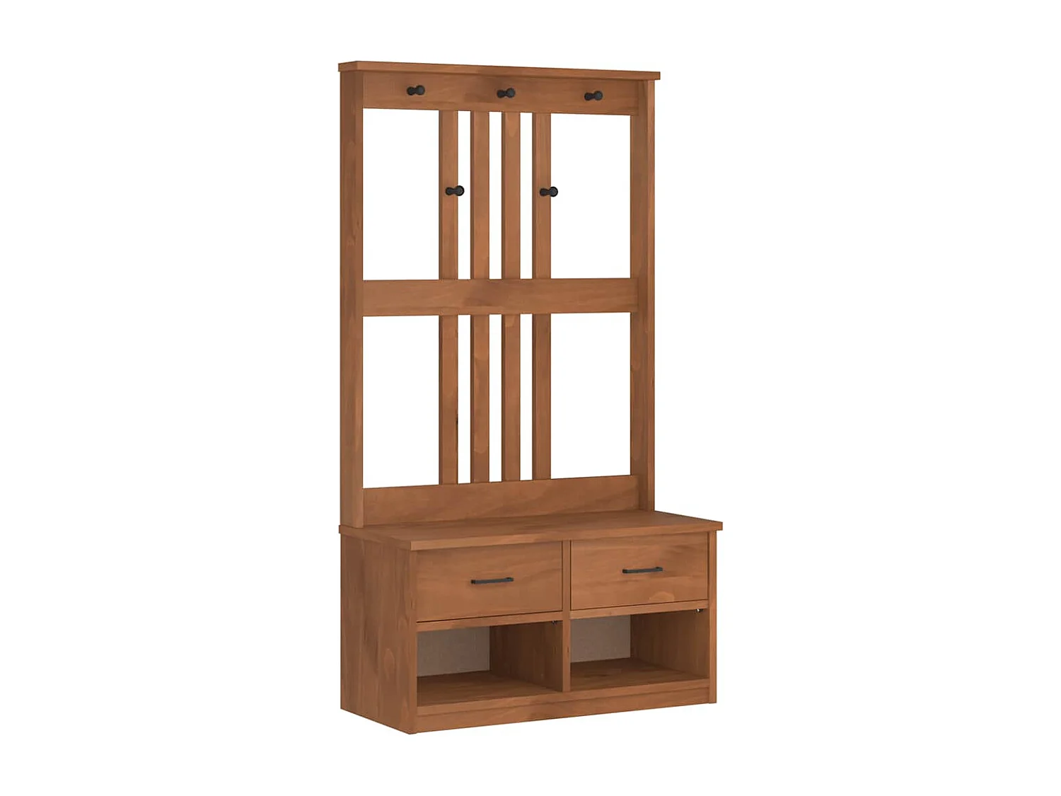 Cabide SANDENS 87x40x159,5 cm madeira de pinho maciça