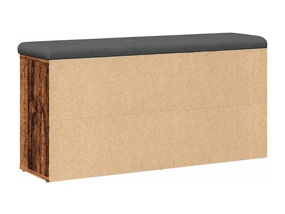 Oude houten schoenbank 102x32x50 cm bewerkt hout