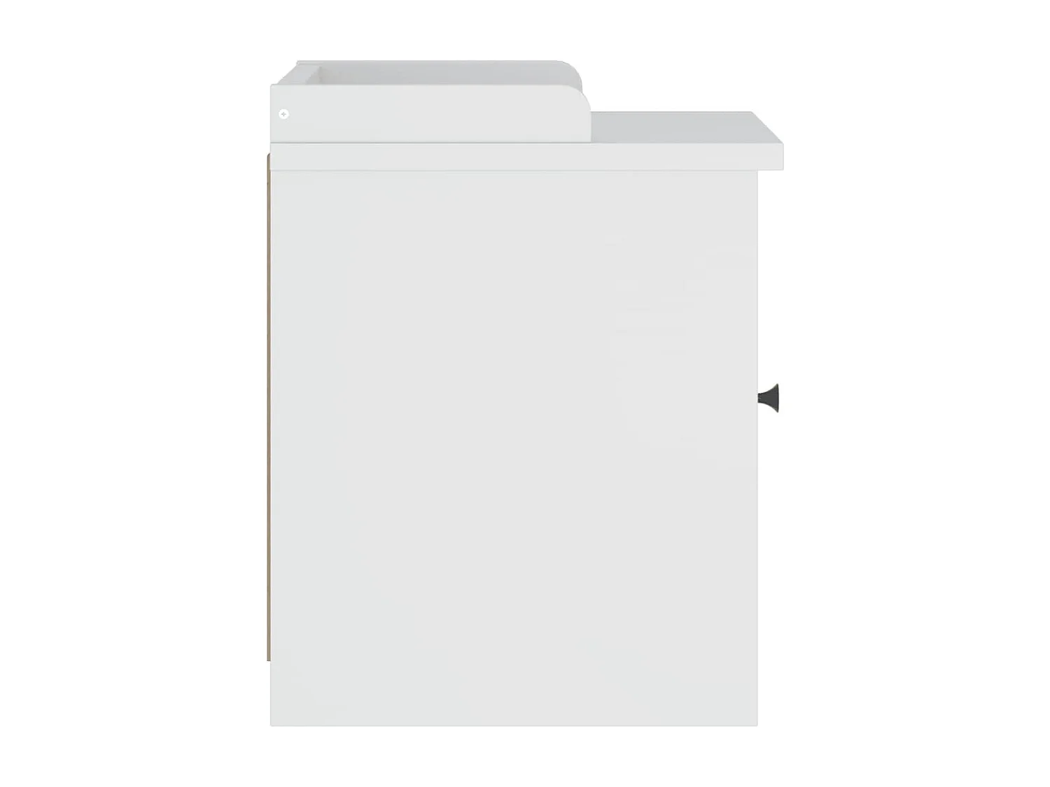 Banco de corredor branco SANDNES 45x40x50 cm madeira de pinho maciça