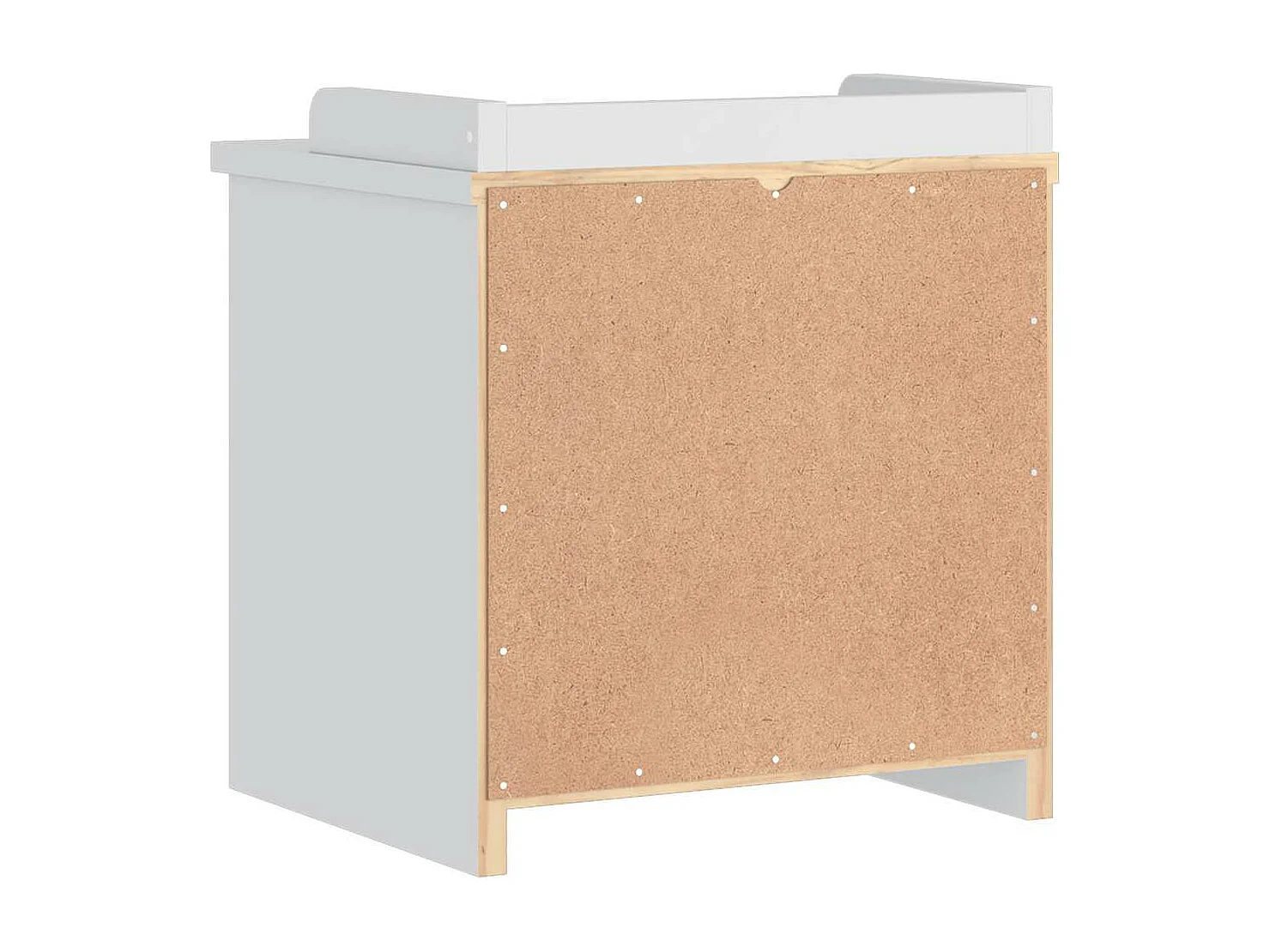 Banco de corredor branco SANDNES 45x40x50 cm madeira de pinho maciça