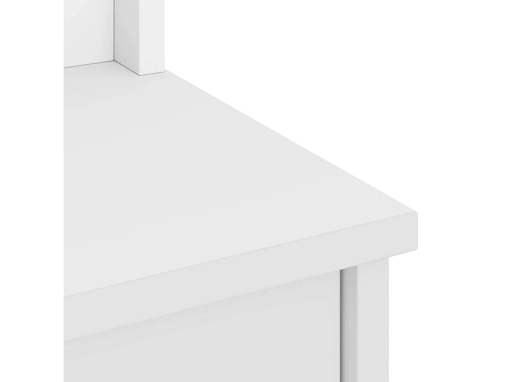 Portemanteau SANDENS blanc 87x40x159,5 cm bois massif pin
