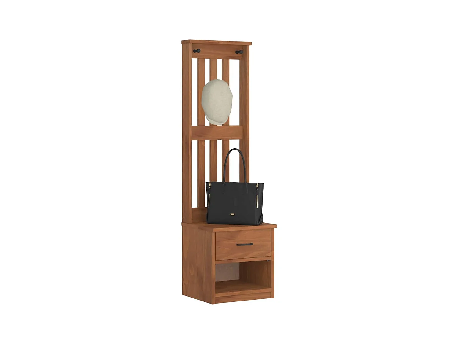 Appendiabiti SANDENS 45x40x159,5 cm in legno massello di pino