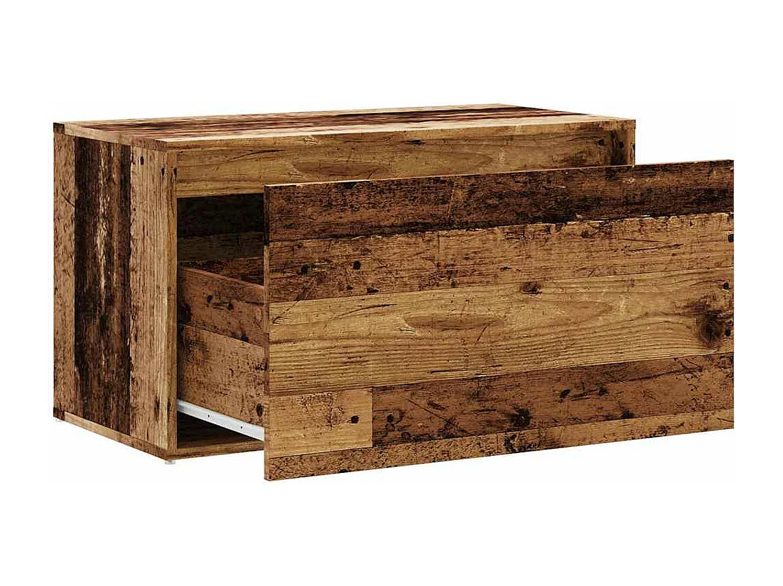 Banco de entrada 80x40x45 cm madera vieja madera de ingeniería