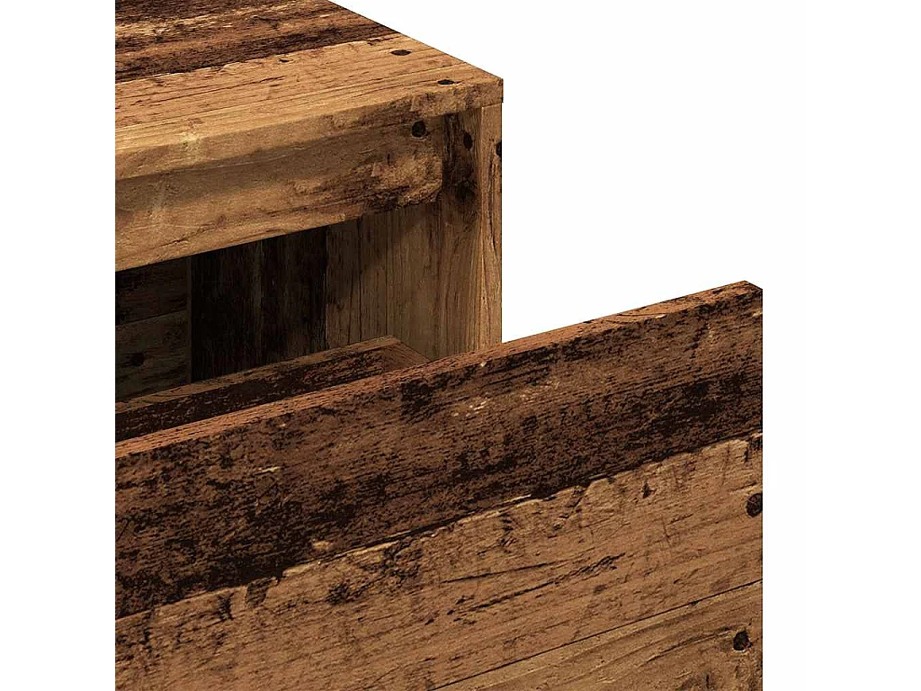 Banco de entrada 80x40x45 cm madera vieja madera de ingeniería