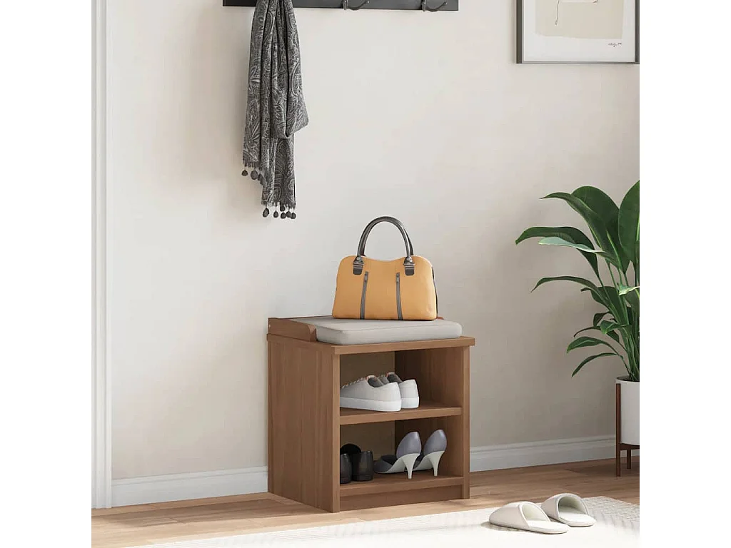 Banc de couloir SANDNES 45x40x50 cm bois de pin massif