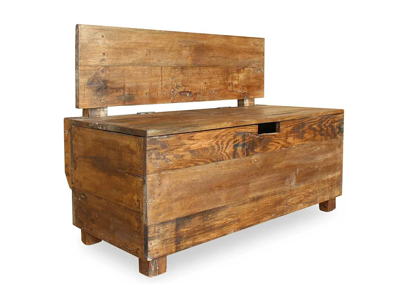 Banc bois massif d'acajou 86x40x60 cm