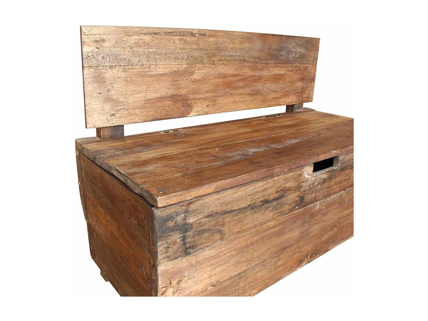 Banc bois massif d'acajou 86x40x60 cm