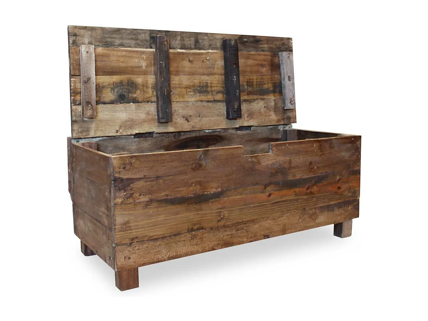 Banc bois massif d'acajou 86x40x60 cm