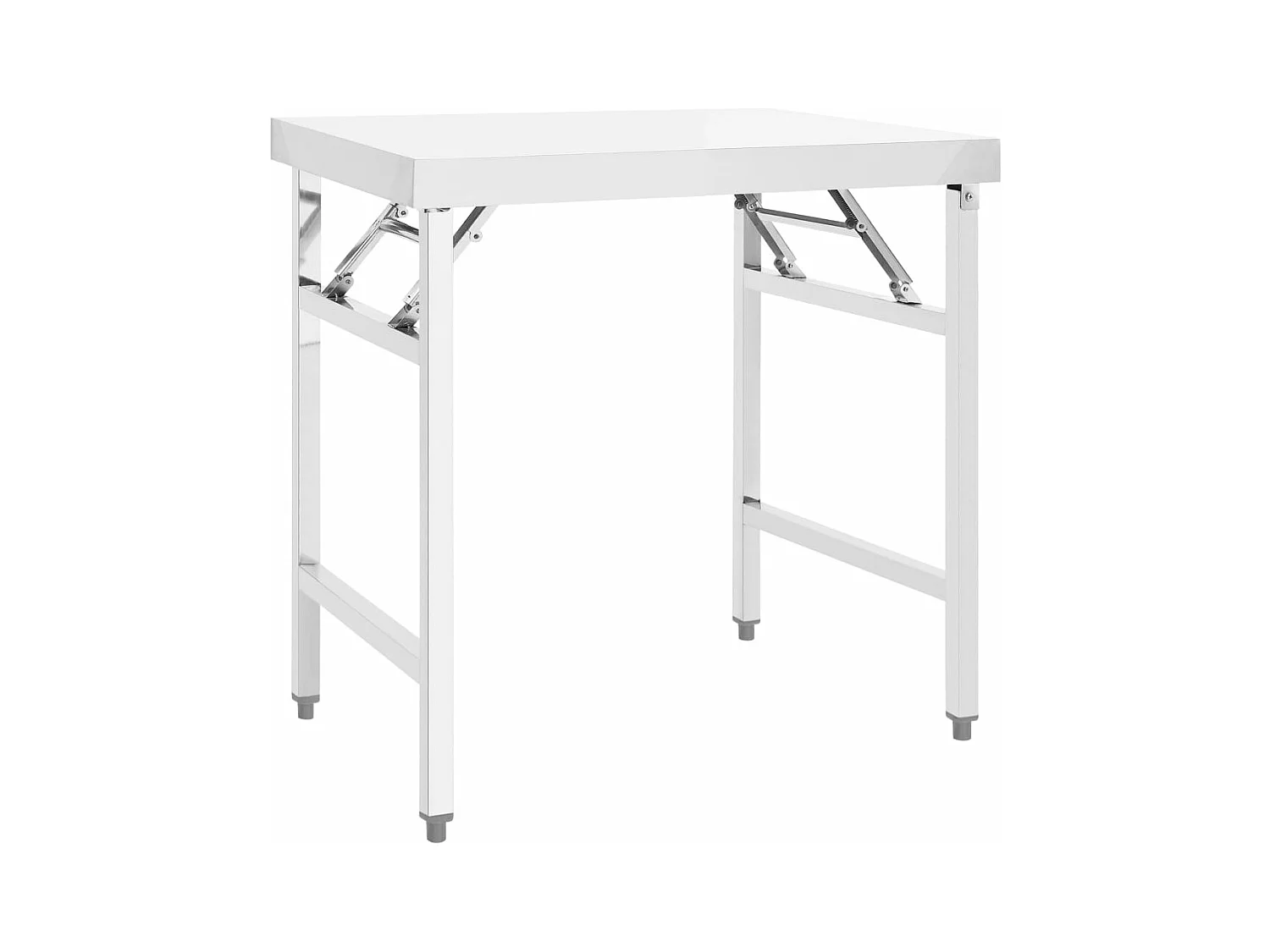 Table de travail pliable de cuisine 85x60x80cm Acier inoxydable