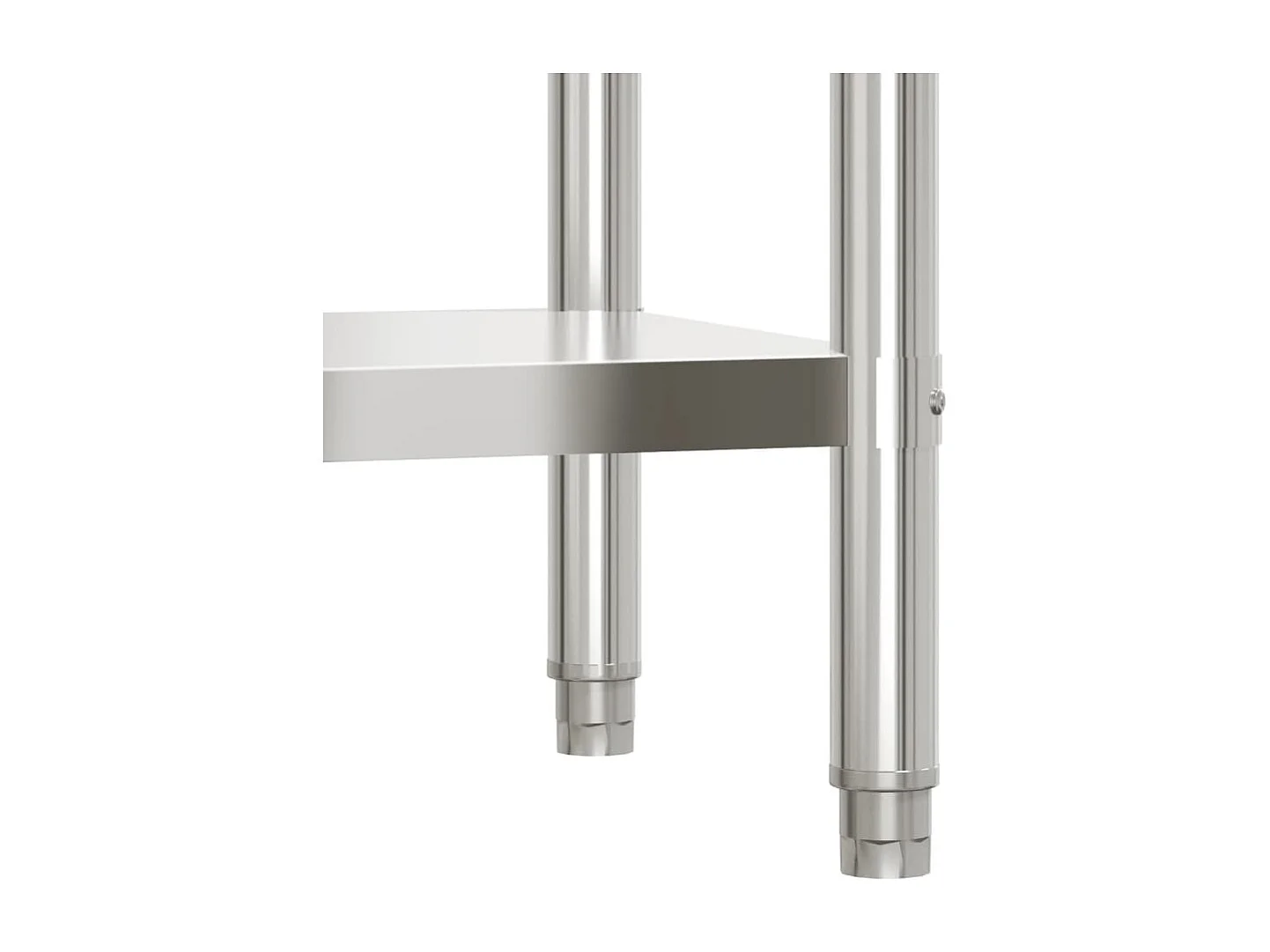 Keukenwerktafel met achterwand 110x55x93 cm roestvrij staal