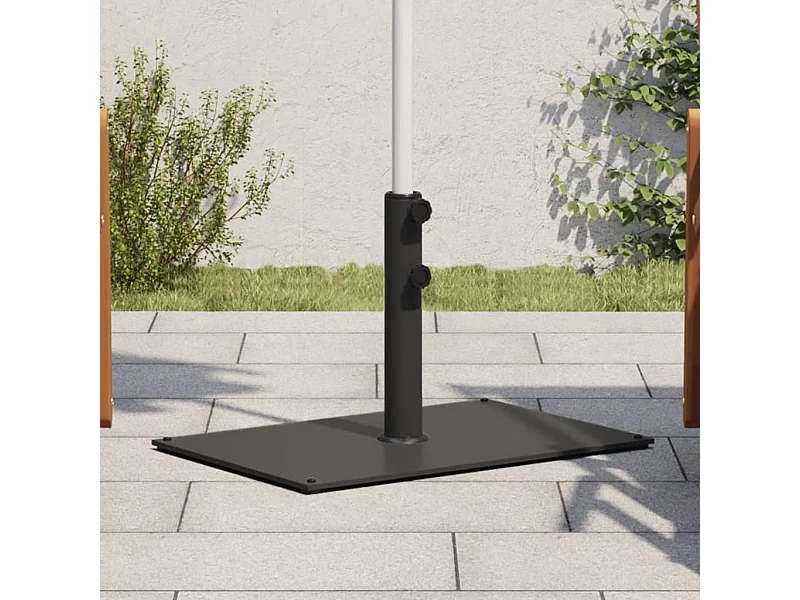 Base de parasol para mástiles ?32/38/48 mm 15 kg rectangular