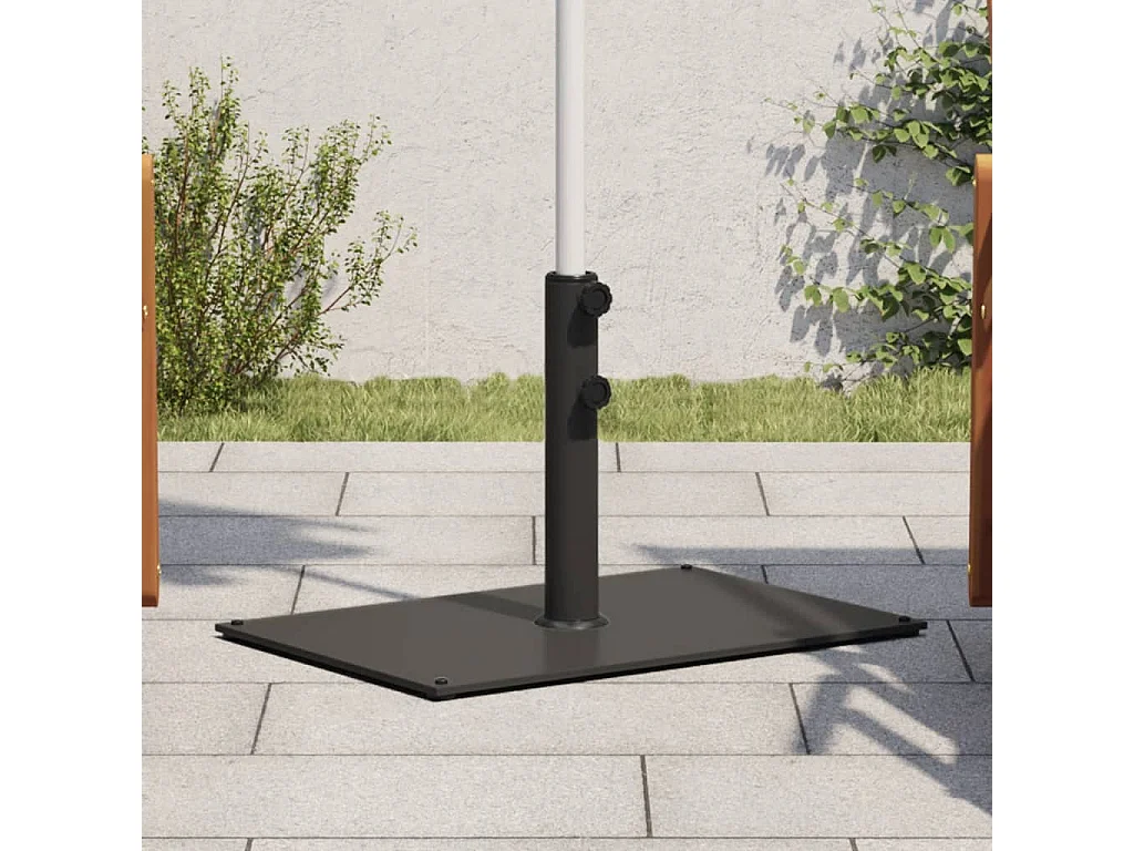 Base per ombrellone per pali ?32/38/48 mm 15 kg rettangolare