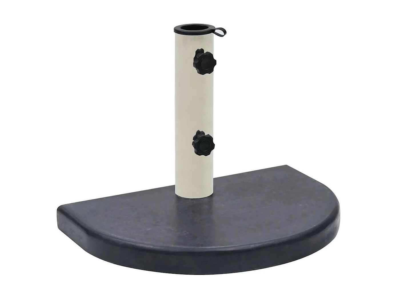 Base per ombrellone nera 40x28x4 cm granito