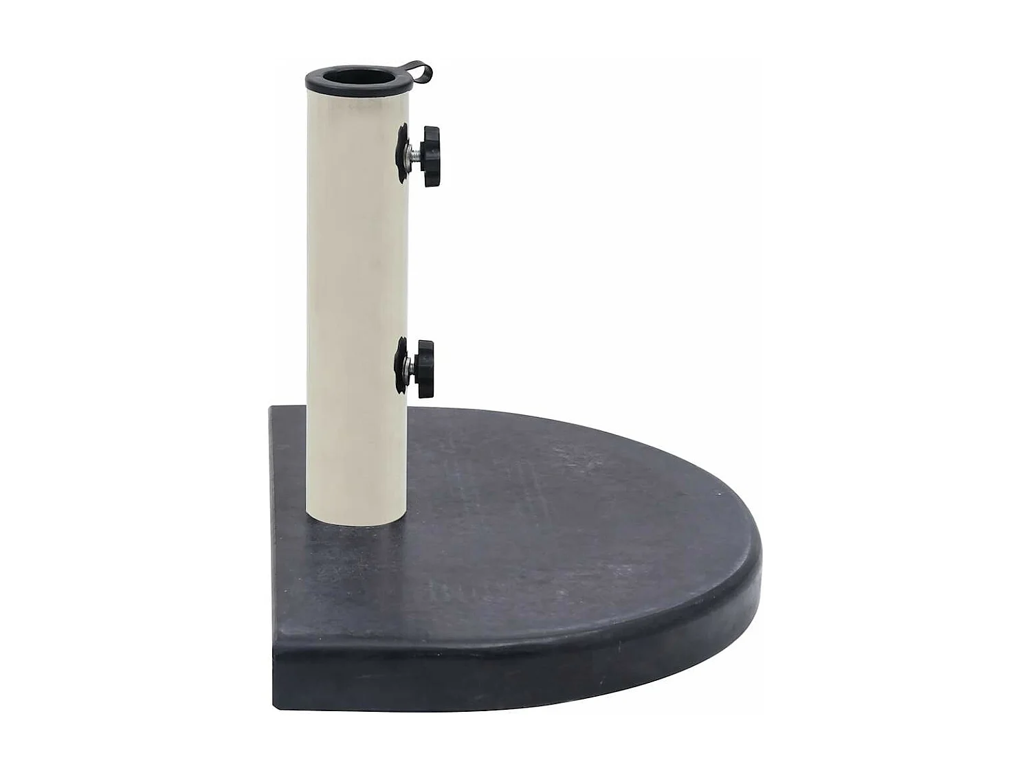 Base per ombrellone nera 40x28x4 cm granito