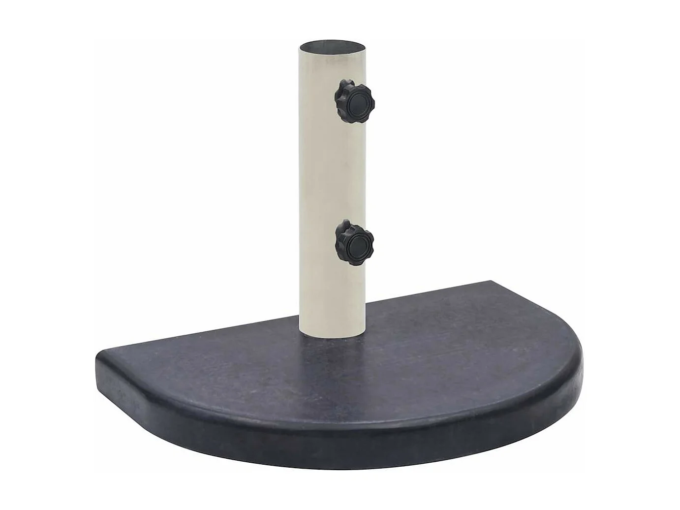 Base per ombrellone nera 40x28x4 cm granito