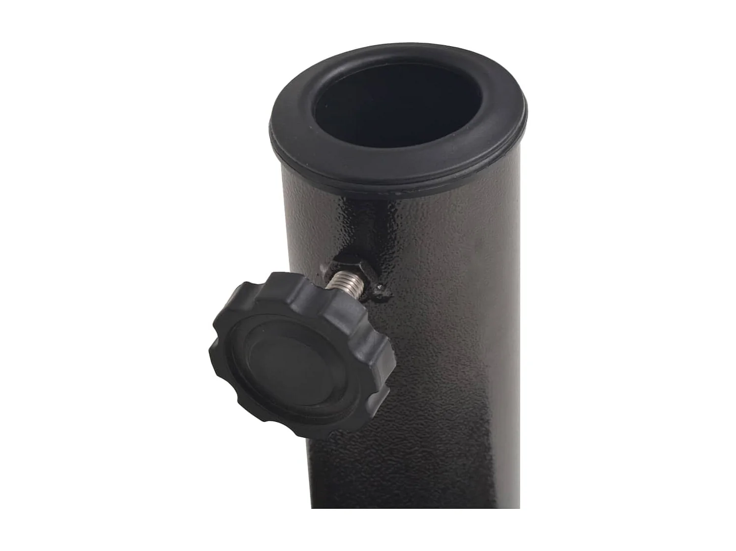 Halbrunder Sonnenschirmständer aus Kunstharz in Bronze, 9 kg