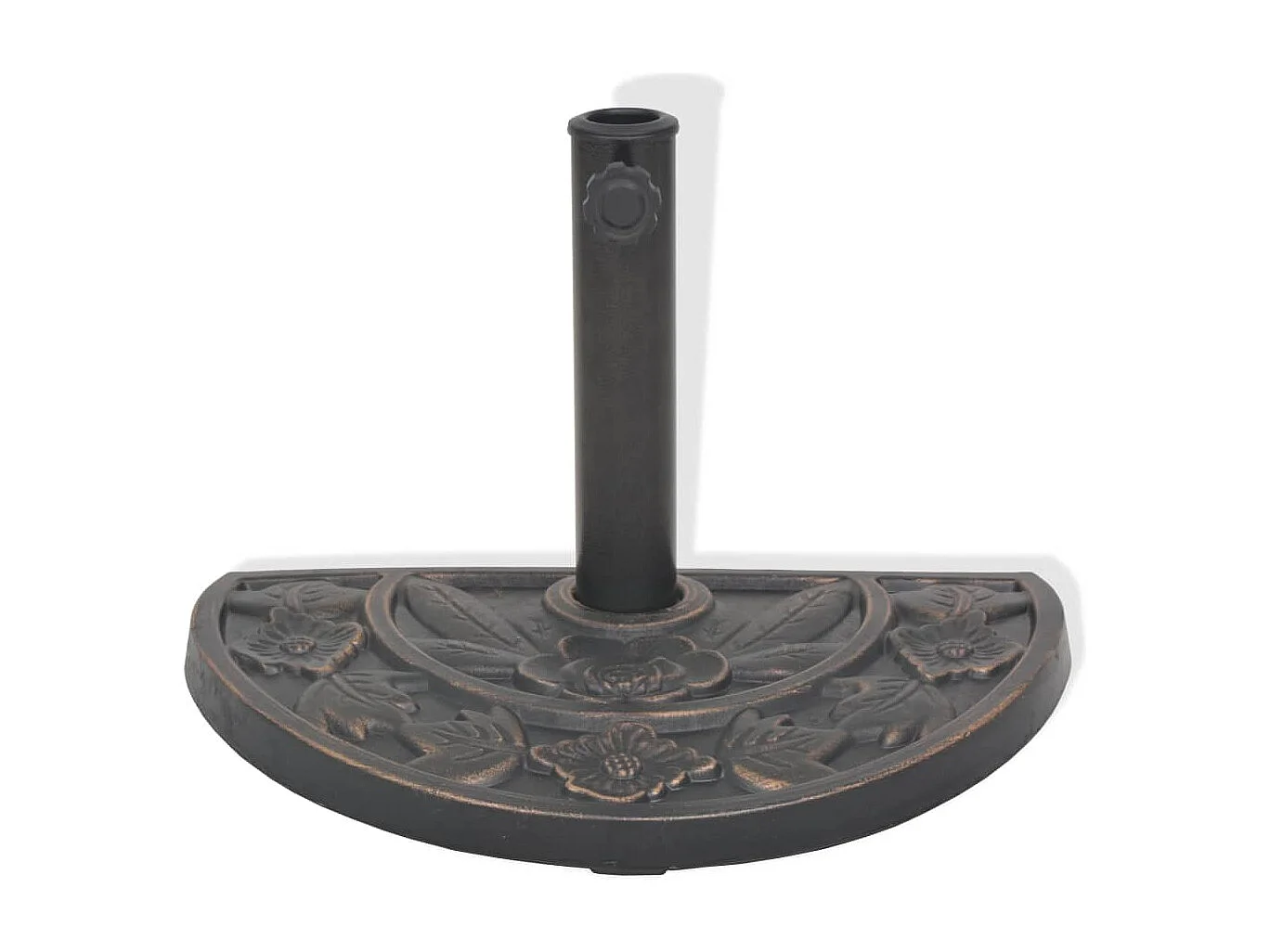 Socle de parasol en résine demi-cercle Bronze 9 kg