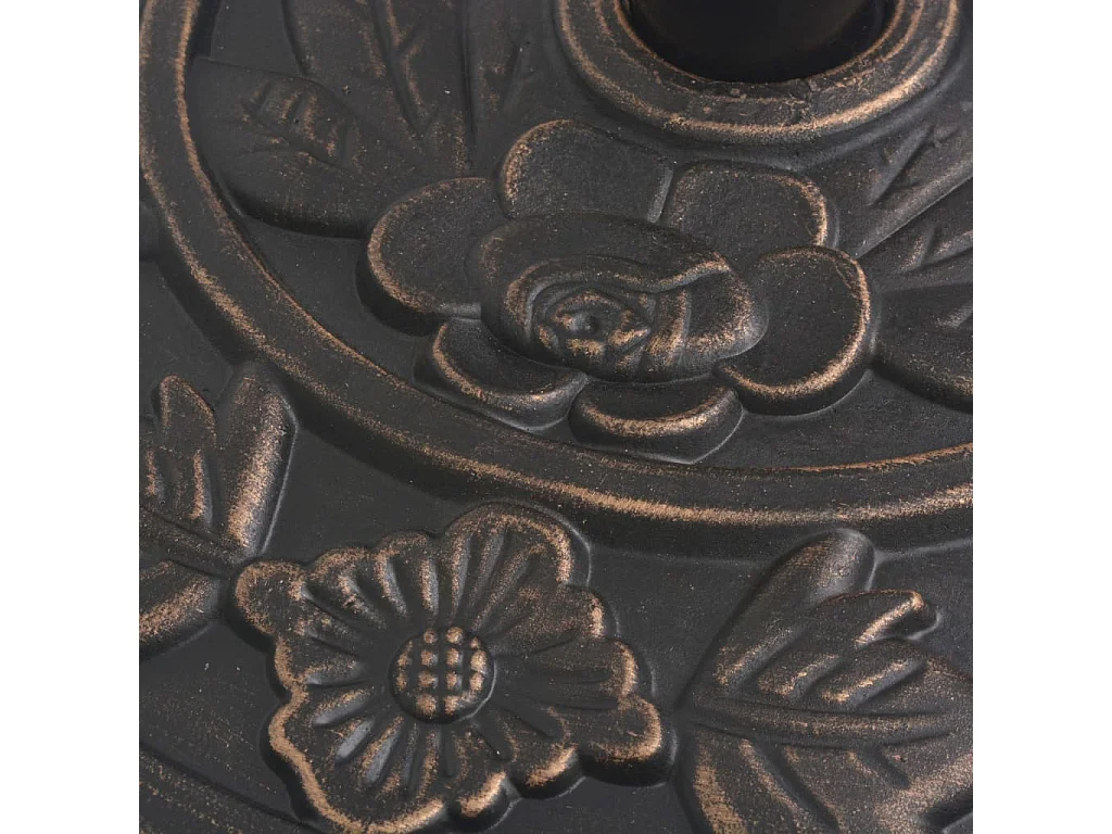 Socle de parasol en résine demi-cercle Bronze 9 kg