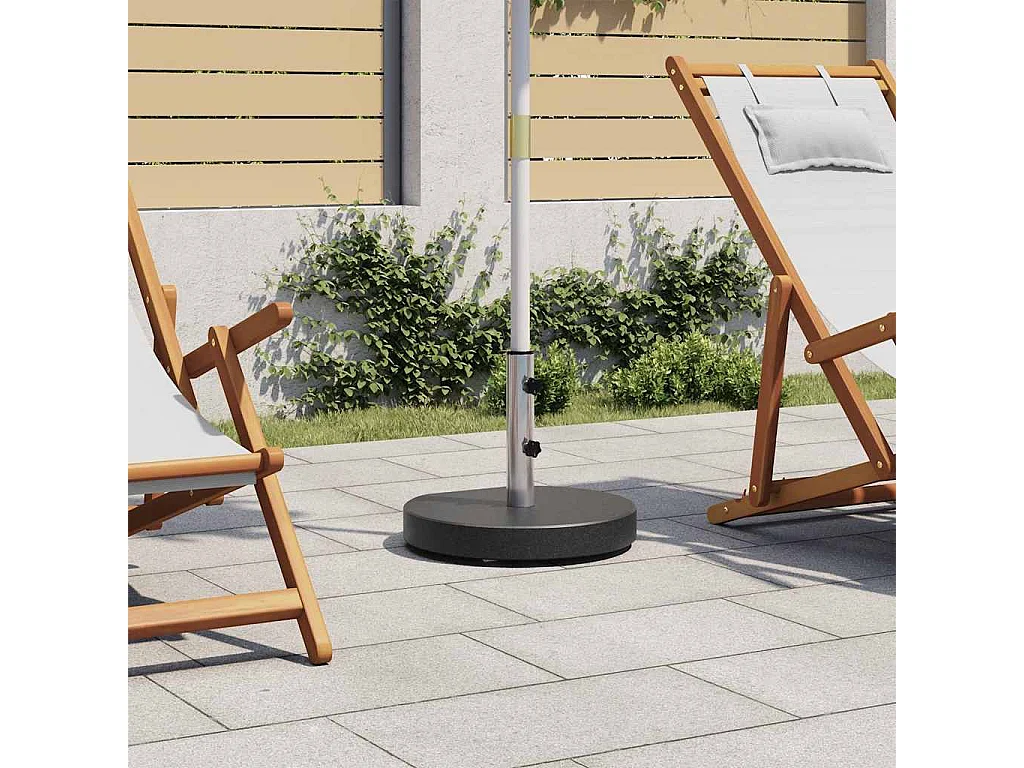 Granit Sonnenschirmständer 28,5kg rund schwarz