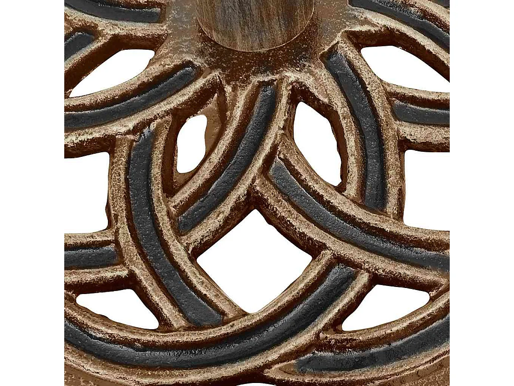 Socle de parasol Bronze 44x44x31 cm Fonte