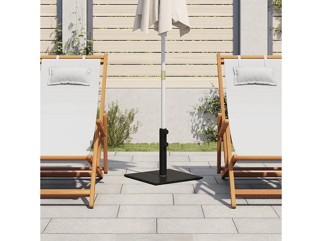 Base de guarda-sol para mastros ?32/38/48 mm 17 kg quadrado