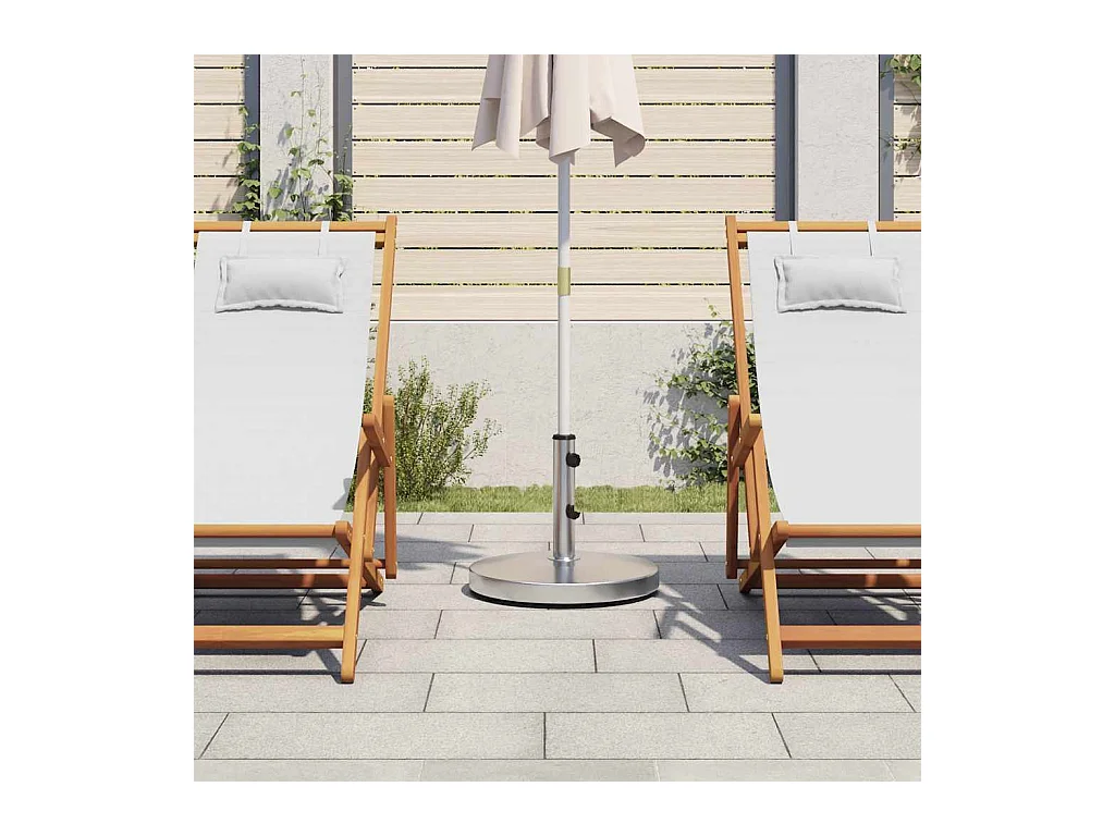 Base de parasol pour mats ?32/38/48 mm 25 kg rond