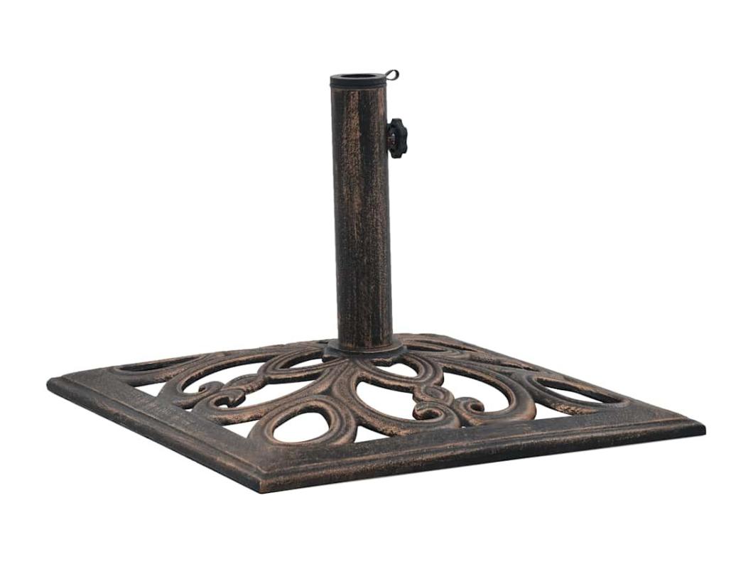 Socle de parasol Bronze 12 kg 49 cm Fonte