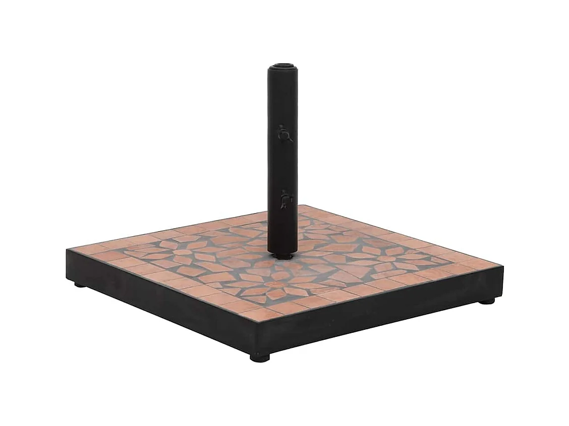Base de parasol terre cuite carré 12 kg