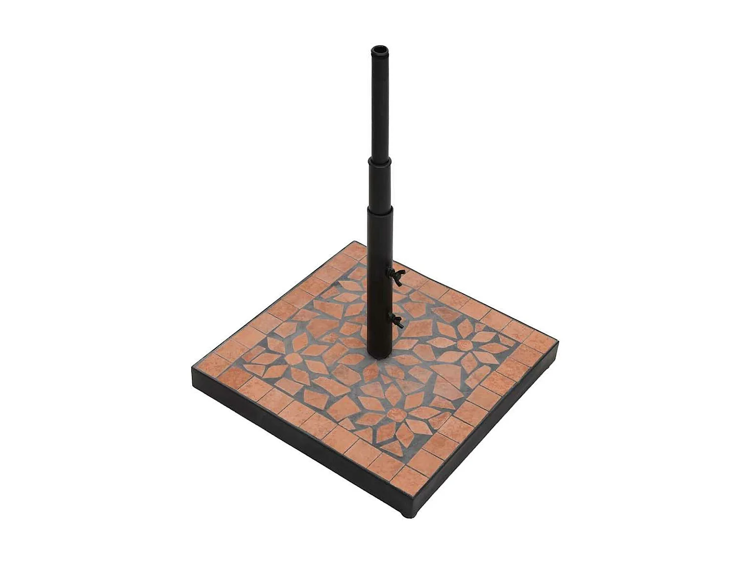 Base de parasol terre cuite carré 12 kg