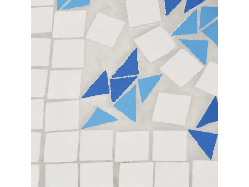 Blauwe en witte vierkante parasolvoet 12 kg