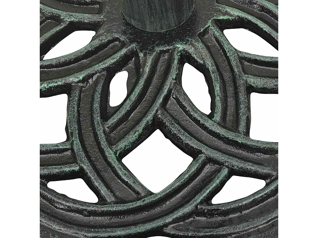 Socle de parasol Vert 44x44x31 cm Fonte