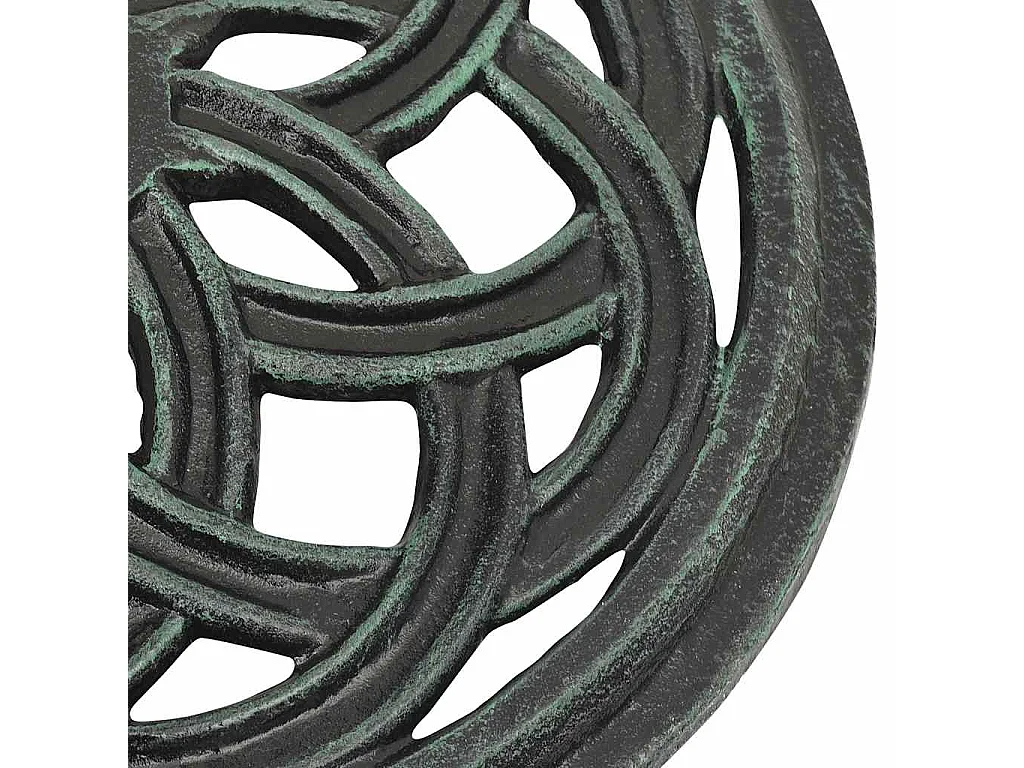 Socle de parasol Vert 44x44x31 cm Fonte