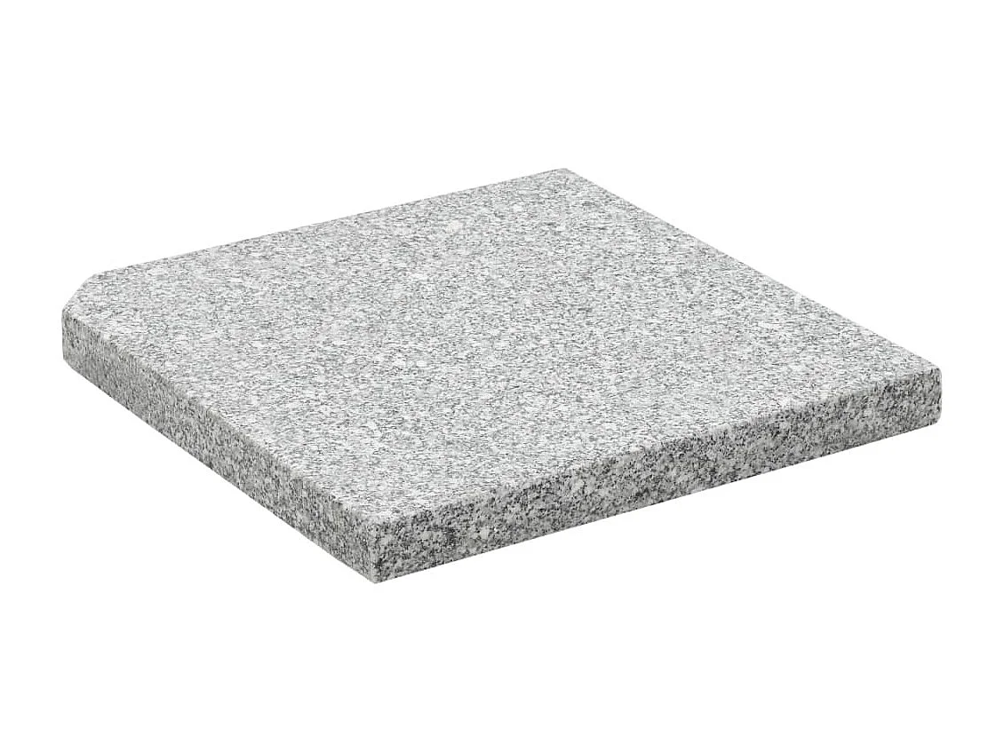Disco de pesas cuadrado para parasol Granito 25 kg Gris