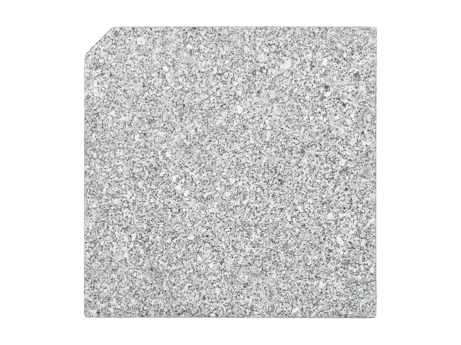 Plaque de poids carrée pour parasol Granit 25 kg Gris