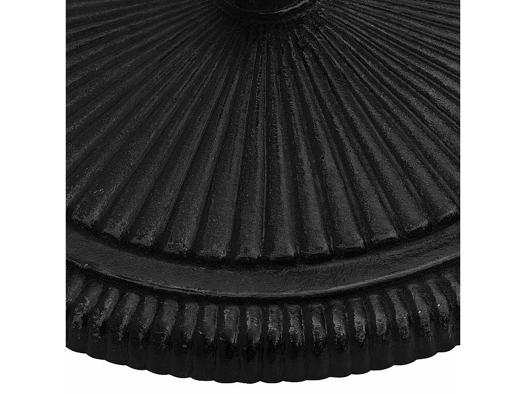 Base de guarda-sol preta 45x45x30 cm ferro fundido