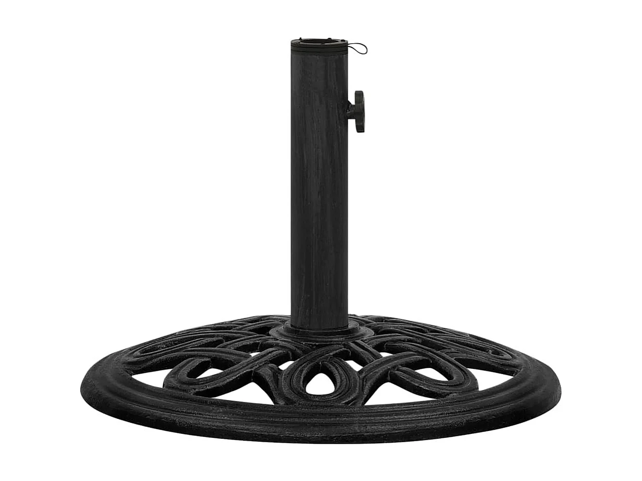 Socle de parasol Noir 44x44x32 cm Fonte