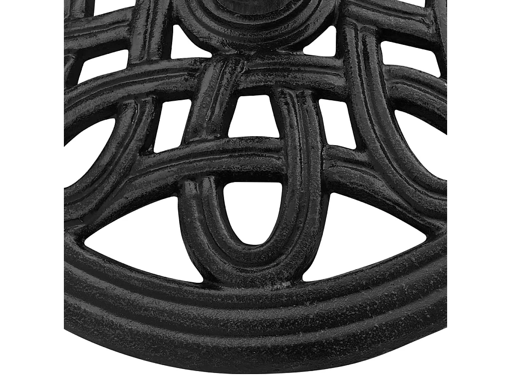 Socle de parasol Noir 44x44x32 cm Fonte