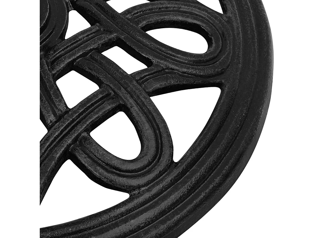 Socle de parasol Noir 44x44x32 cm Fonte